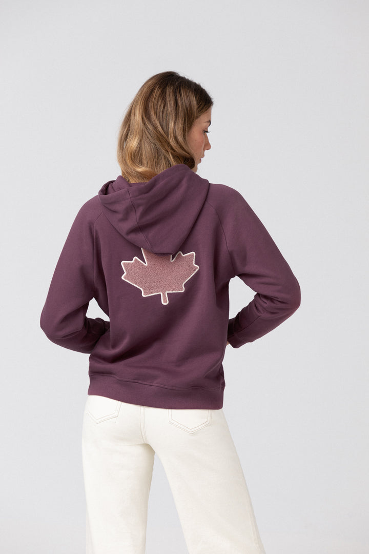 SUDADERA CAPUCHA HOJA