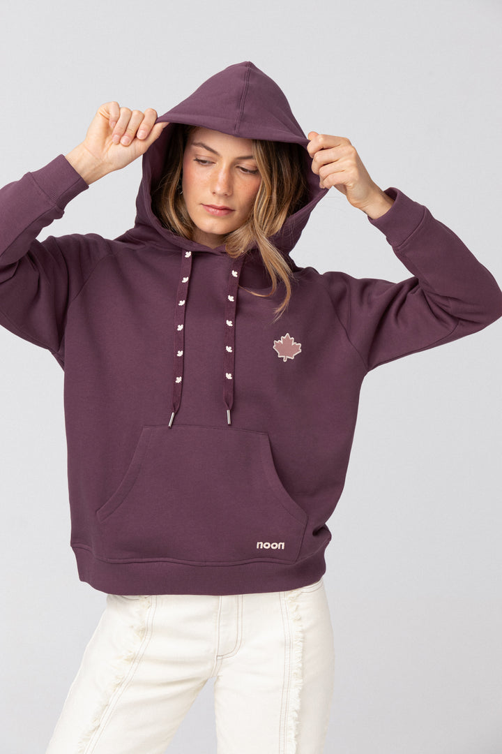 SUDADERA CAPUCHA HOJA