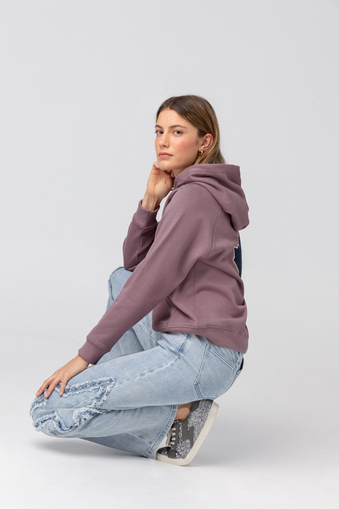 SUDADERA CAPUCHA HOJA