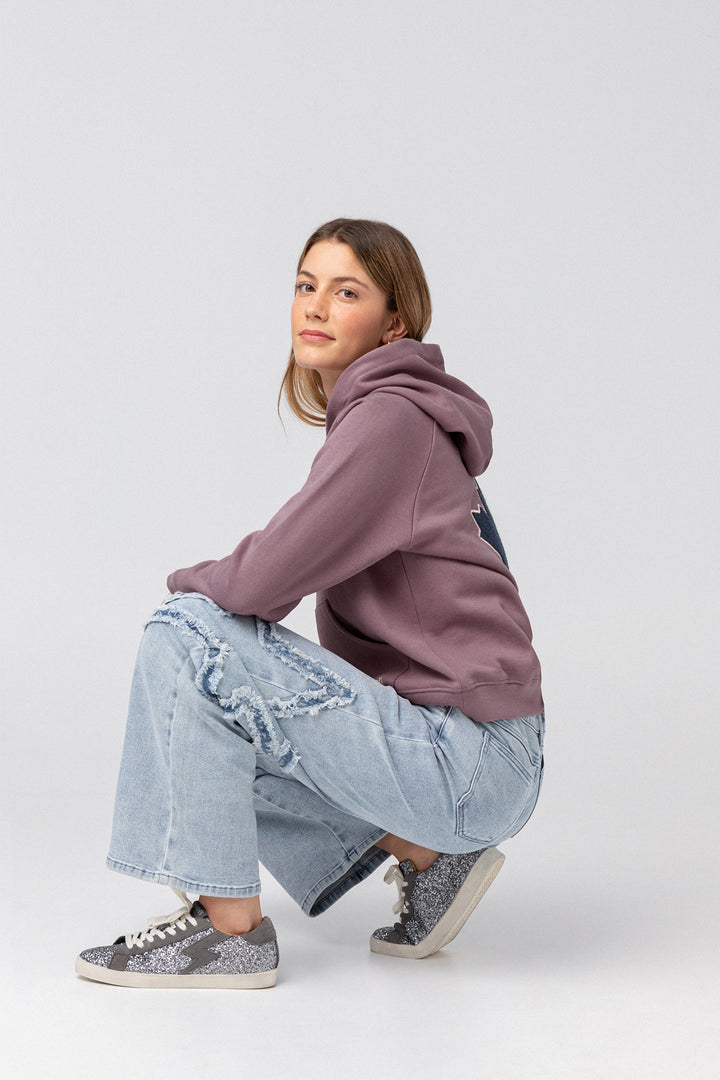 SUDADERA CAPUCHA HOJA