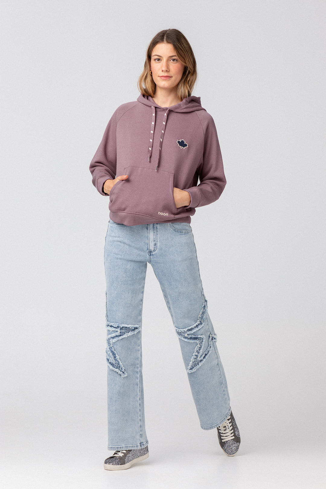 SUDADERA CAPUCHA HOJA