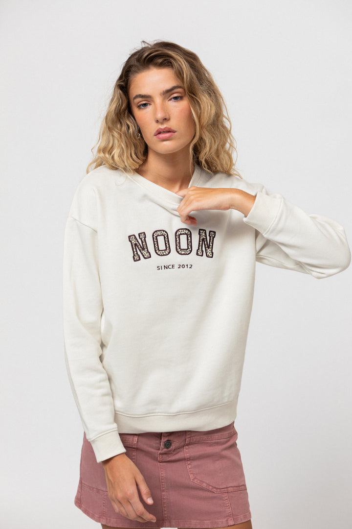 SUDADERA LEOPARDO LOGO