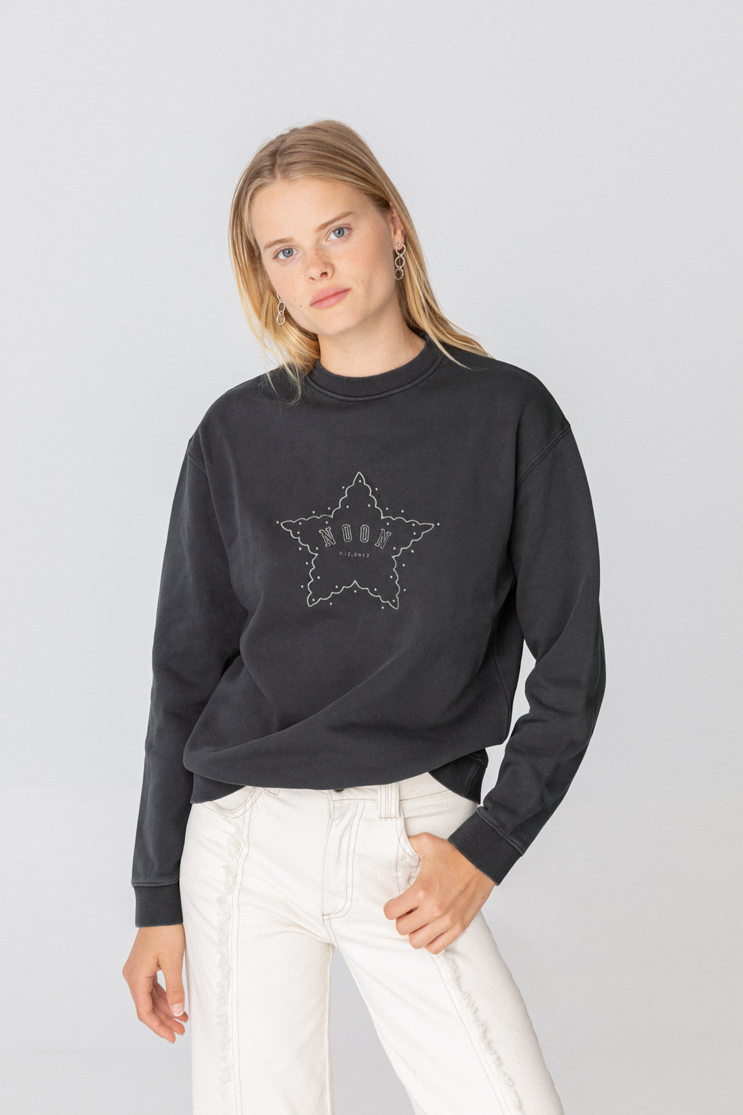 Moletom com estampa de estrelas