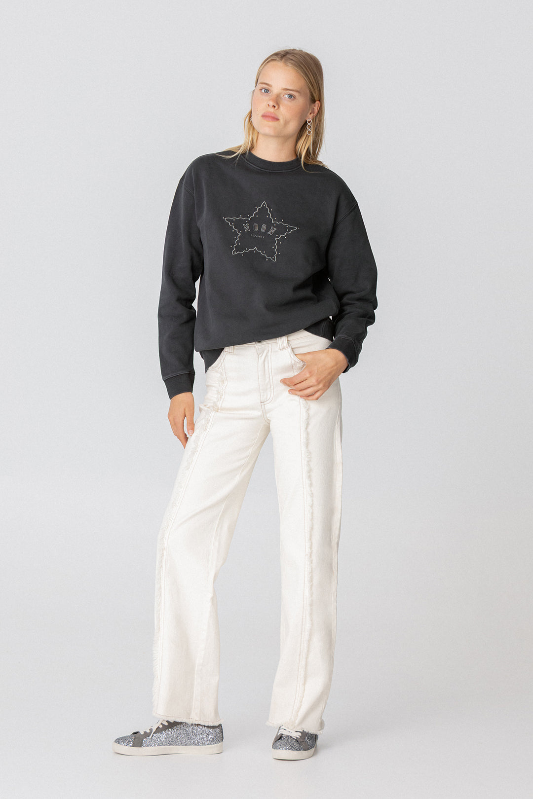 Moletom com estampa de estrelas