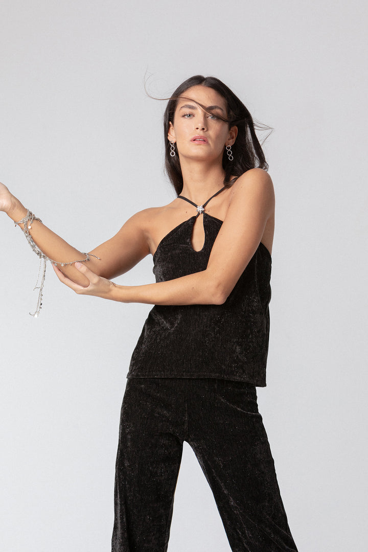 TOP ABERTURA TERCIOPELO