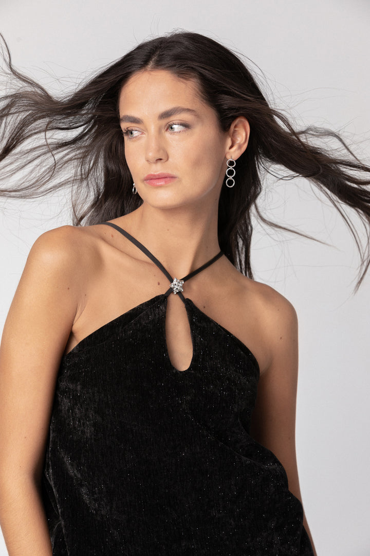 TOP ABERTURA TERCIOPELO