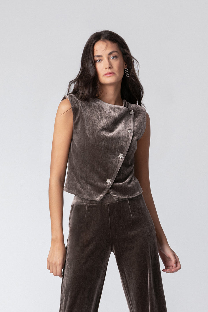 TOP BOTONES TERCIOPELO