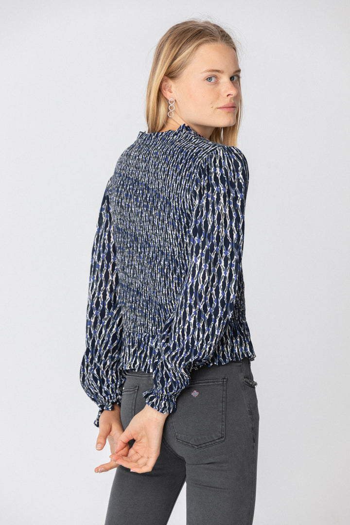 TOP FRUNCIDO ESTAMPADO