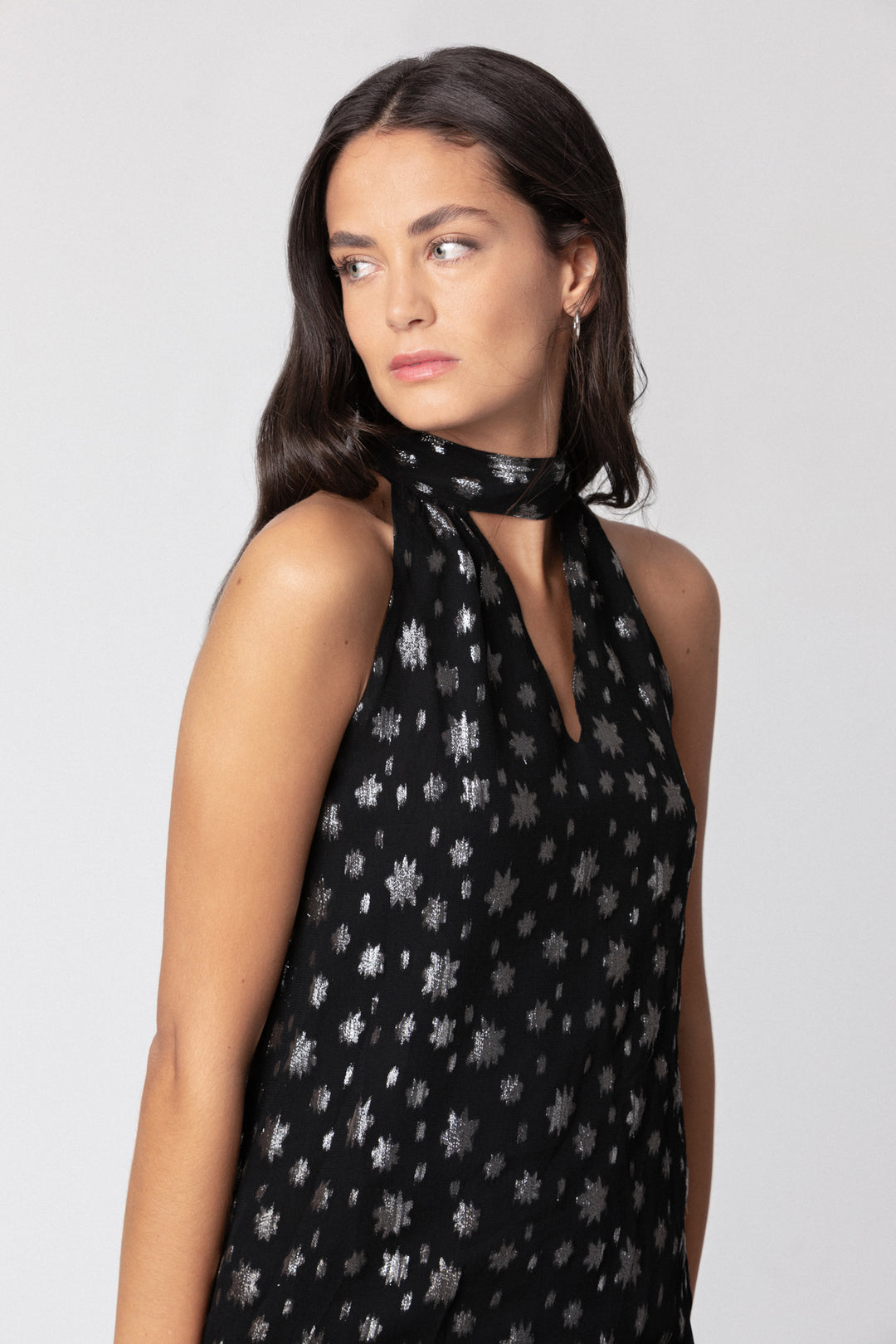 VESTIDO HALTER ESTRELLAS