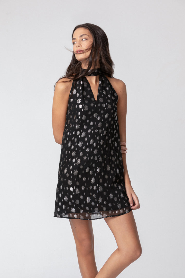 VESTIDO HALTER ESTRELLAS