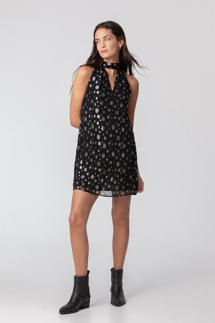 VESTIDO HALTER ESTRELLAS