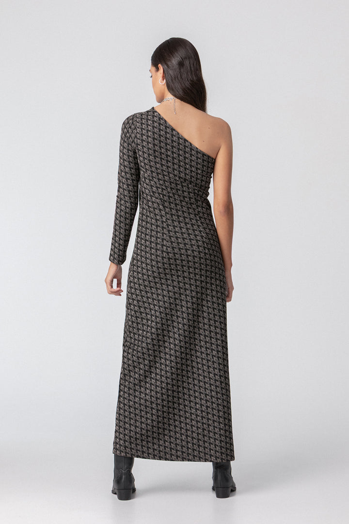 JACQUARD MIDI DRESS