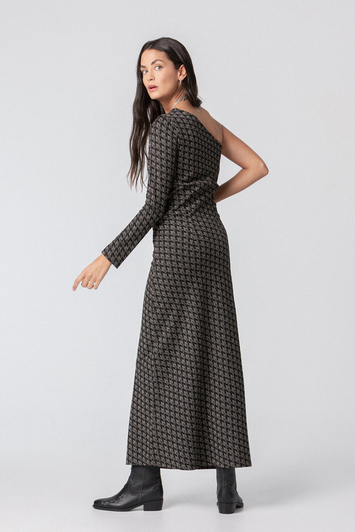 JACQUARD MIDI DRESS