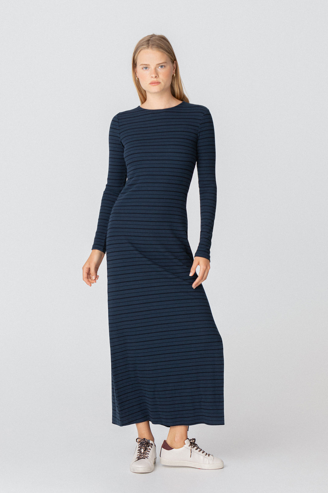 MIDI DRESS WITH BACK OPENING