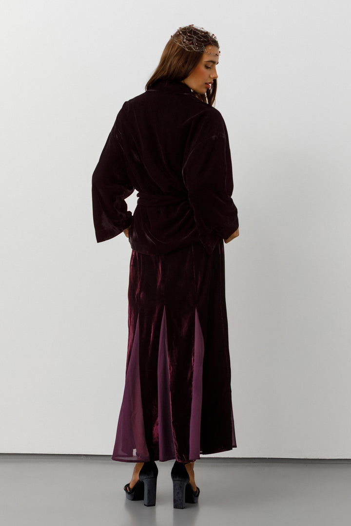 KIMONO CORTO TERCIOPELO