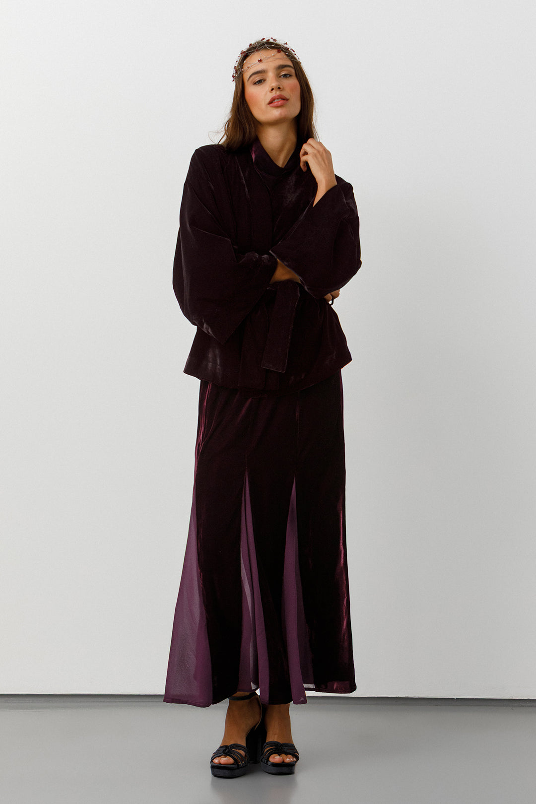 KIMONO CORTO TERCIOPELO
