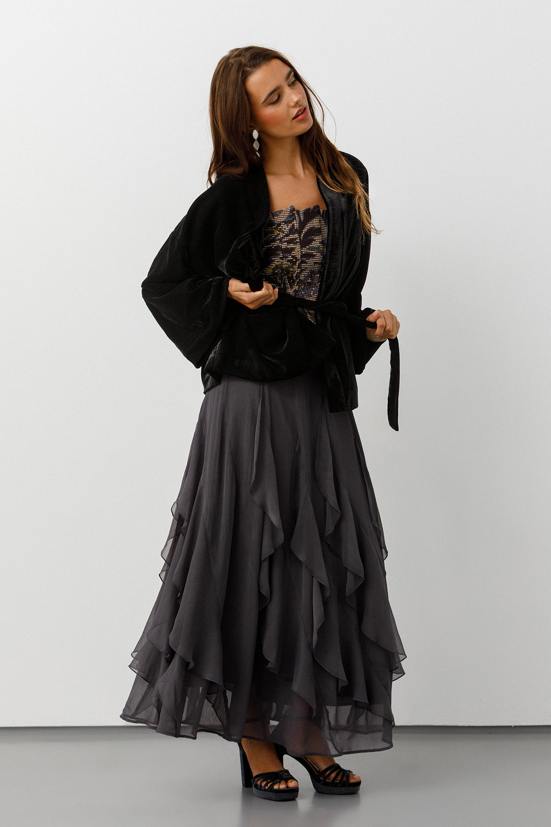 KIMONO CORTO TERCIOPELO