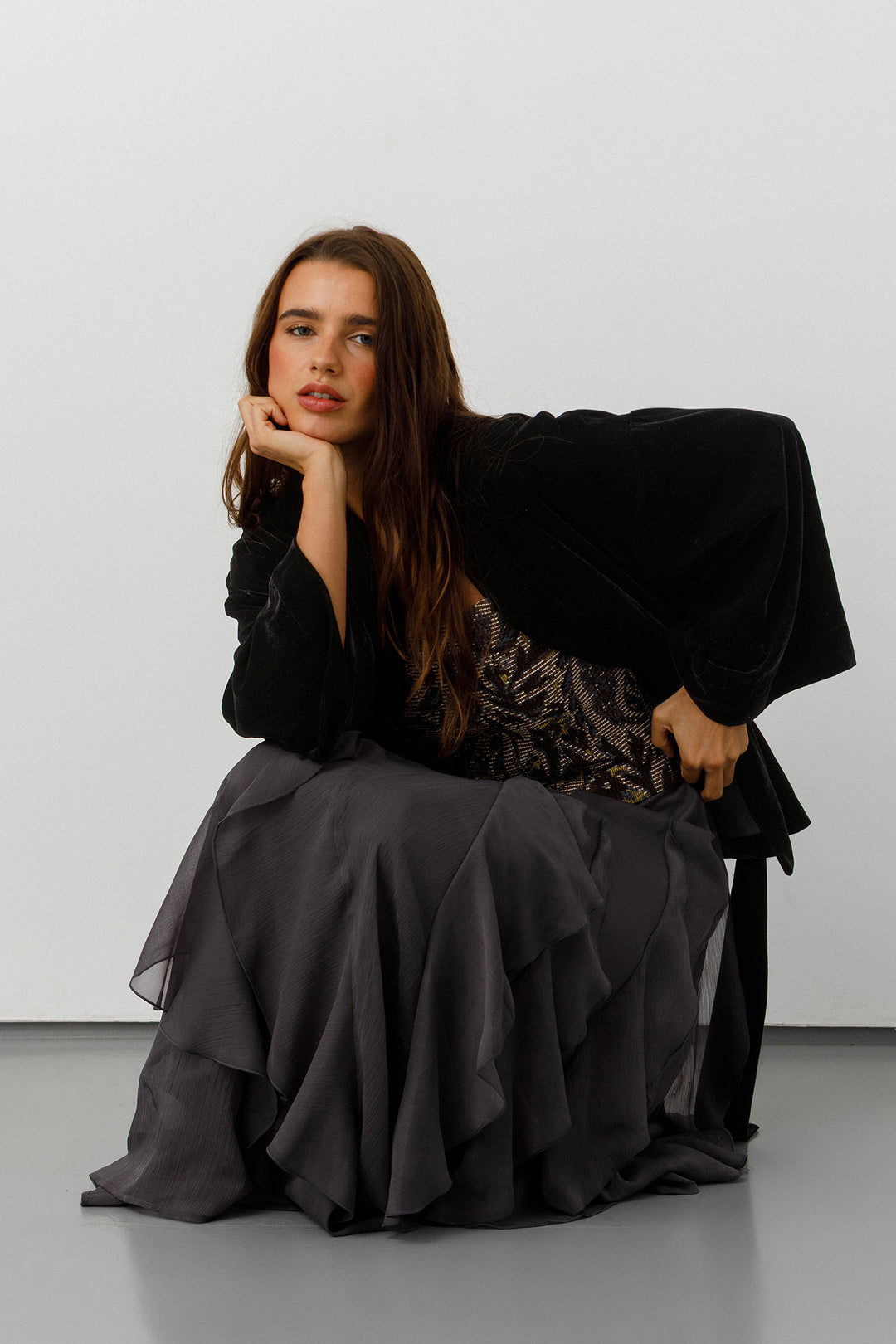 KIMONO CORTO TERCIOPELO