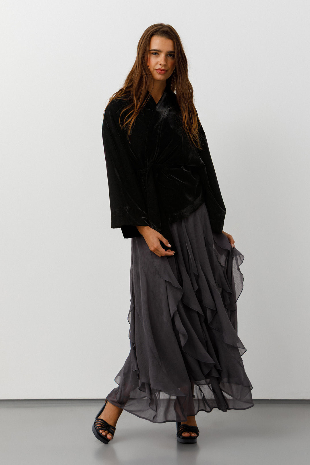 KIMONO CORTO TERCIOPELO