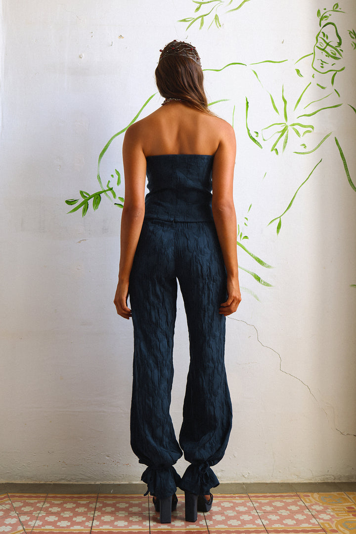 PANTALON RECTO EFECTO BOMBACHO ELSA