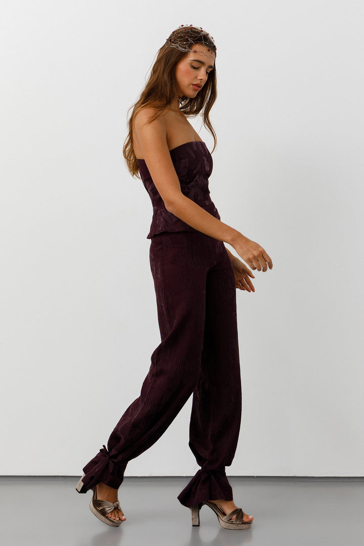 PANTALON RECTO EFECTO BOMBACHO ISI