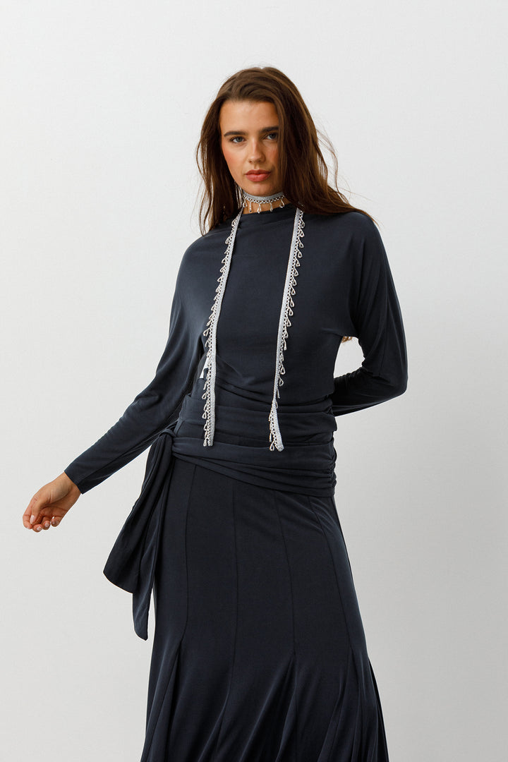 TOP CUELLO DRAPEADO