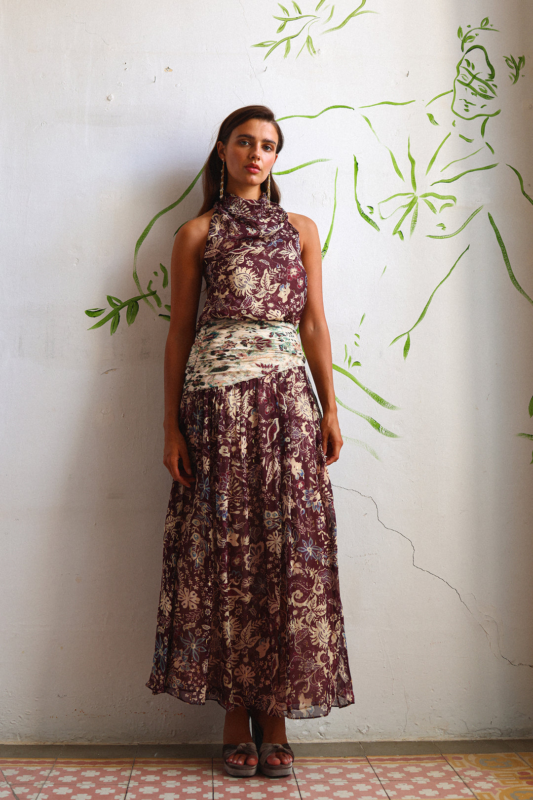 VESTIDO MIDI ASIMETRICO FLAVEA