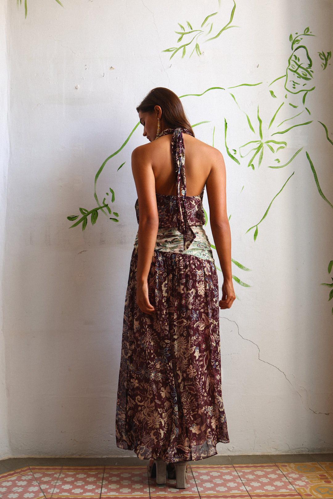 VESTIDO MIDI ASIMETRICO FLAVEA