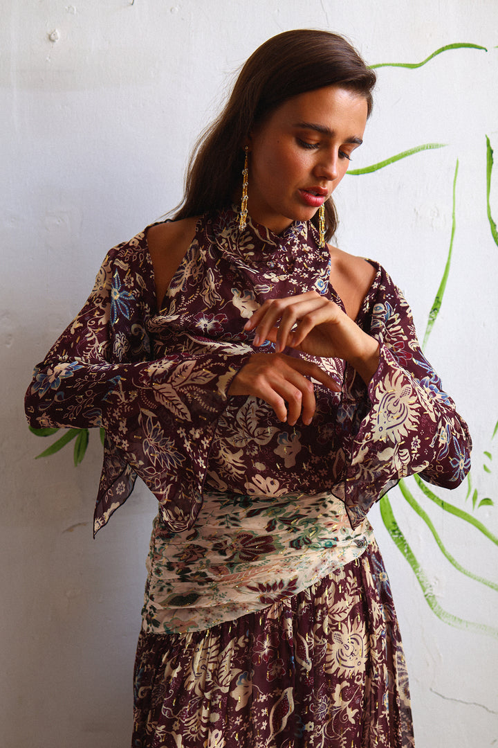 VESTIDO MIDI ASIMETRICO FLAVEA
