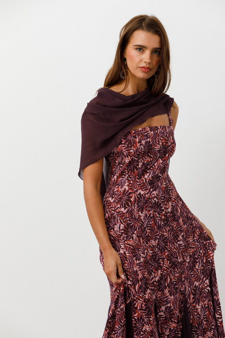 VESTIDO MIDI GODETS ADELA