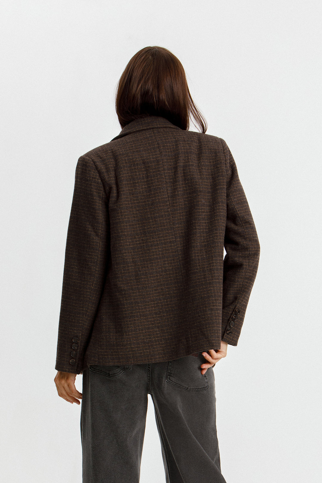 BLAZER CUADROS CON LANA