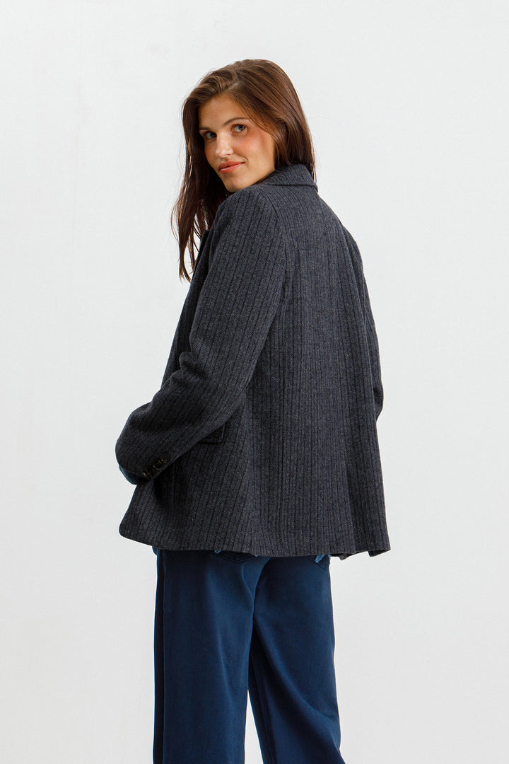 BLAZER RECTA ESPIGA RAYAS
