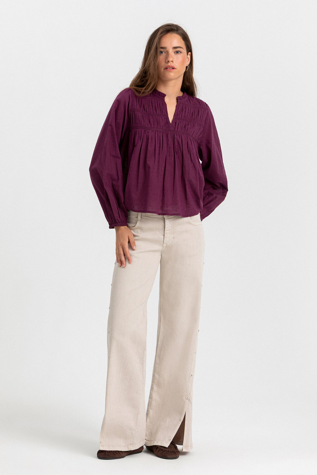 BLUSA FRUNCIDA ENTREDOS