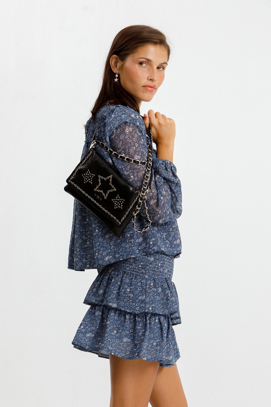 BLUSA VOLANTES ESTAMPADA