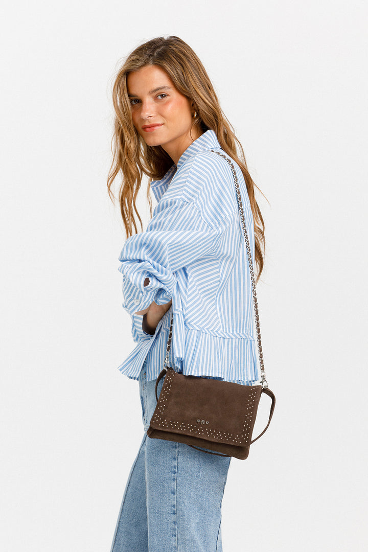 RUFFLE STRIPED SHIRT