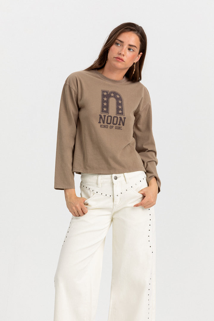 CAMISETA NOON FLOCADO