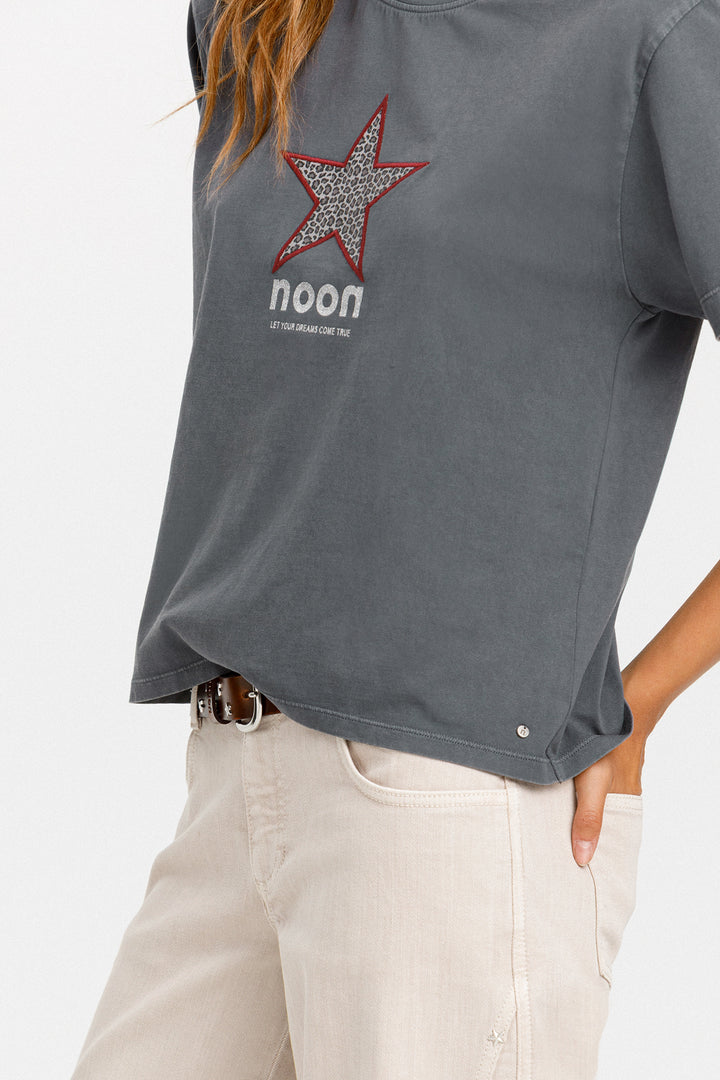LEOPARD PATCH T-SHIRT