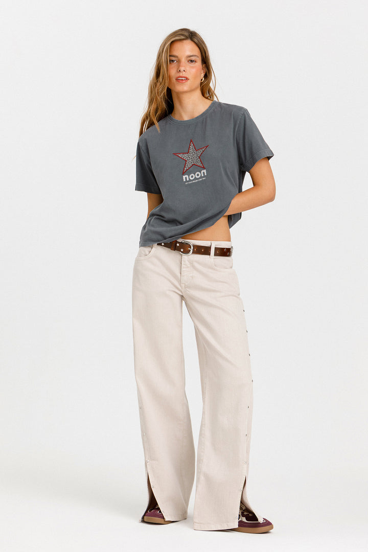 LEOPARD PATCH T-SHIRT