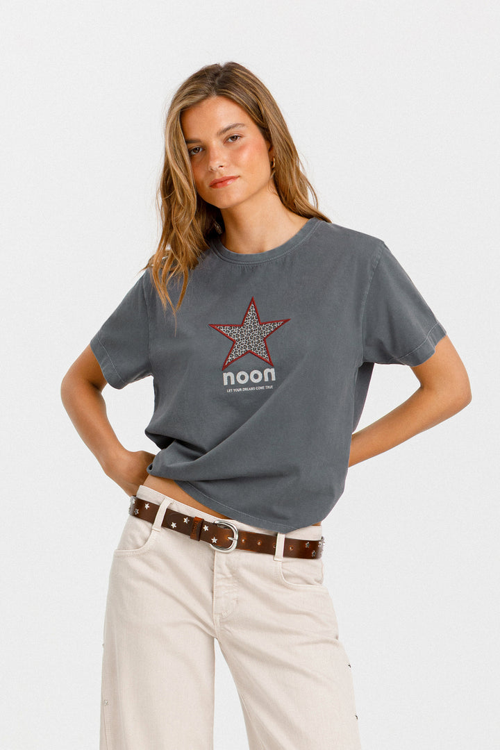 LEOPARD PATCH T-SHIRT