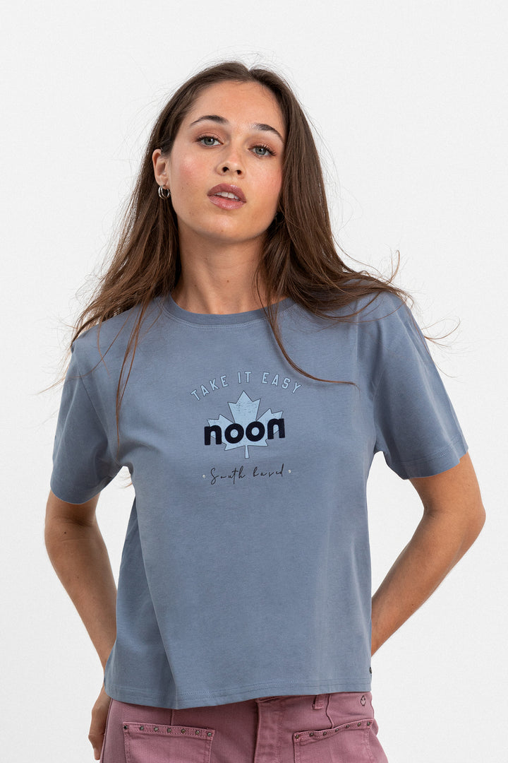 CAMISETA PRINT HOJA