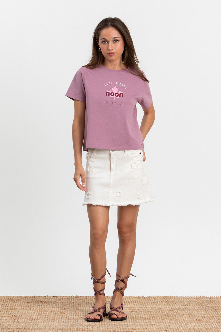 CAMISETA PRINT HOJA