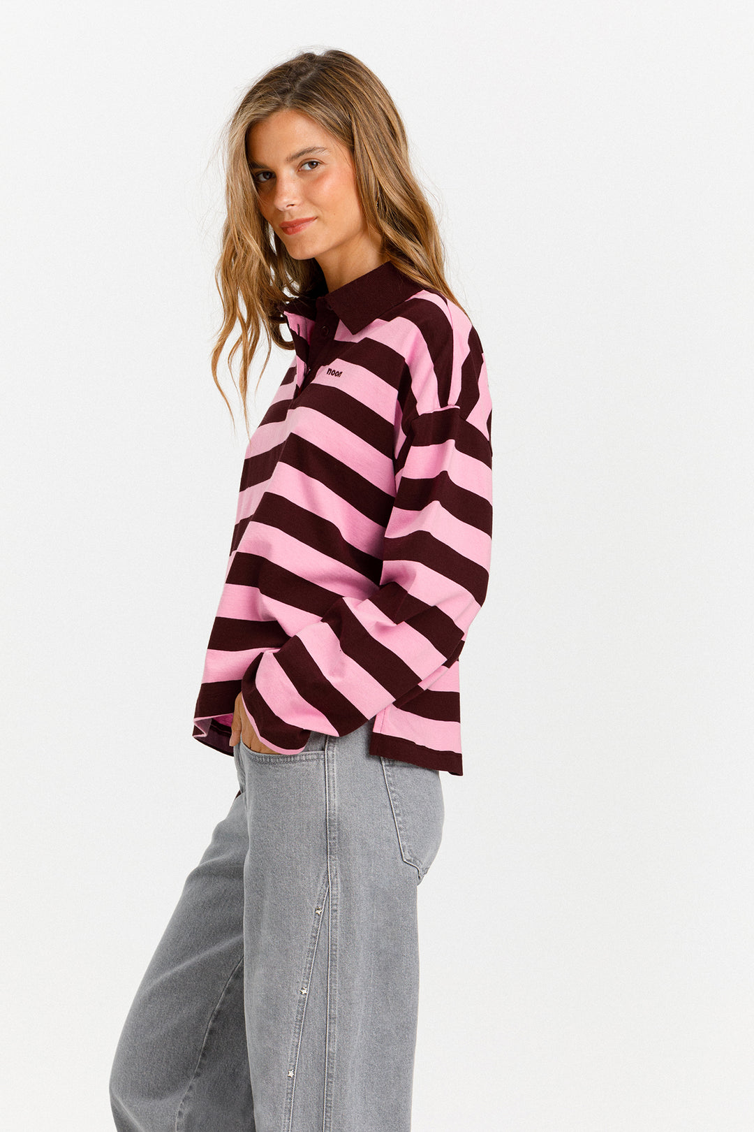 CAMISETA RAYAS CUELLO POLO
