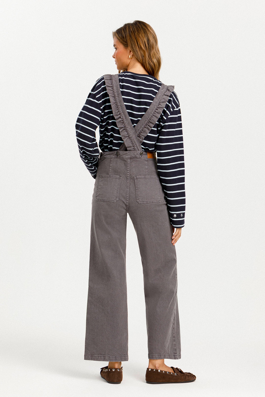 STRIPED T-SHIRT WITH EMBROIDERED STARS