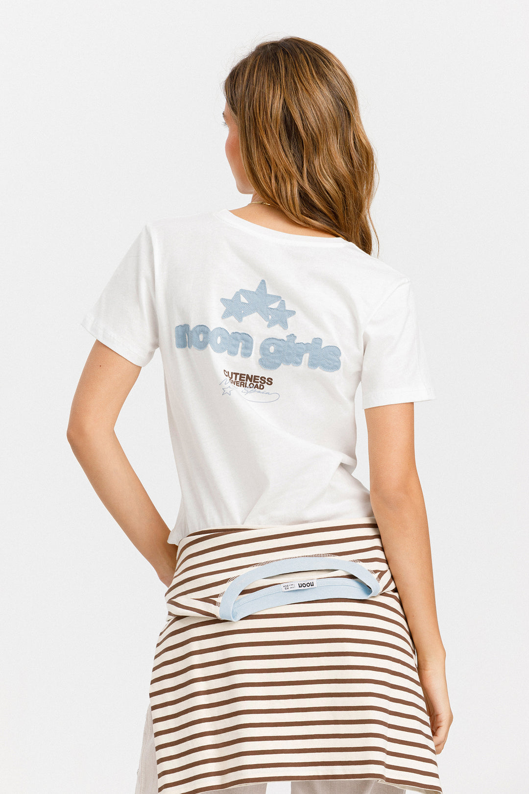 STRIPED T-SHIRT WITH LOGO
