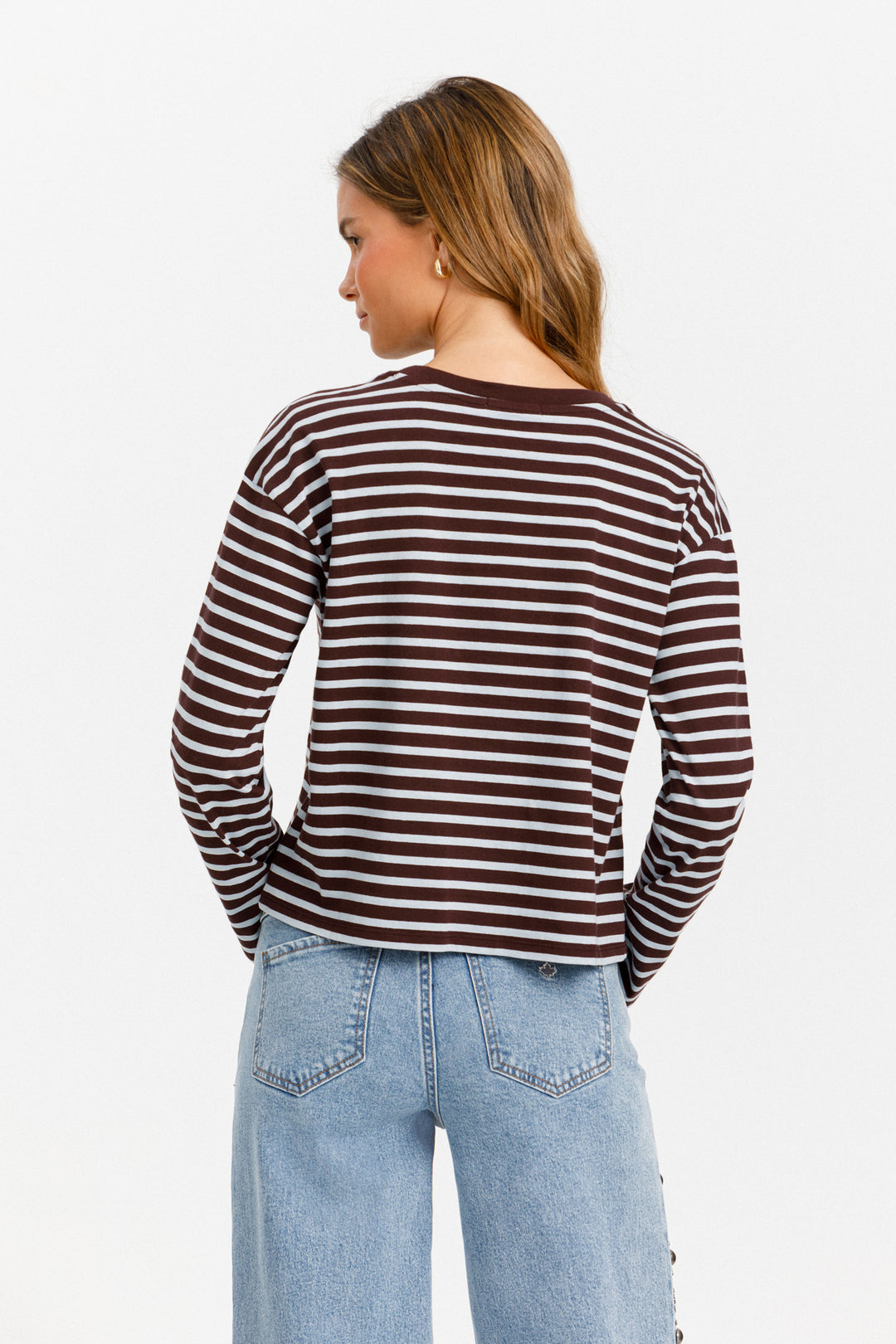 STRIPED T-SHIRT WITH LOGO
