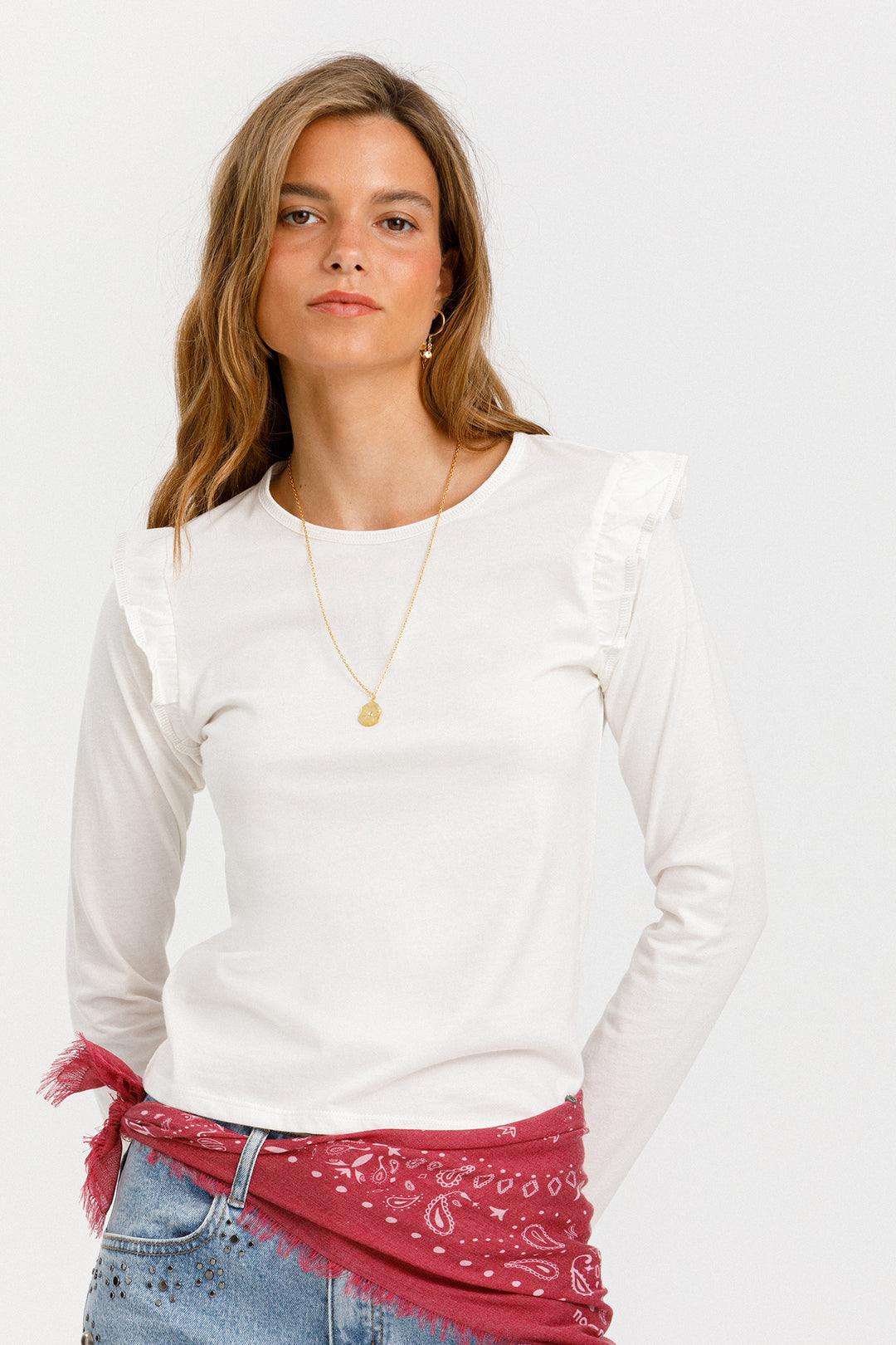 CAMISETA VOLANTES LUREX