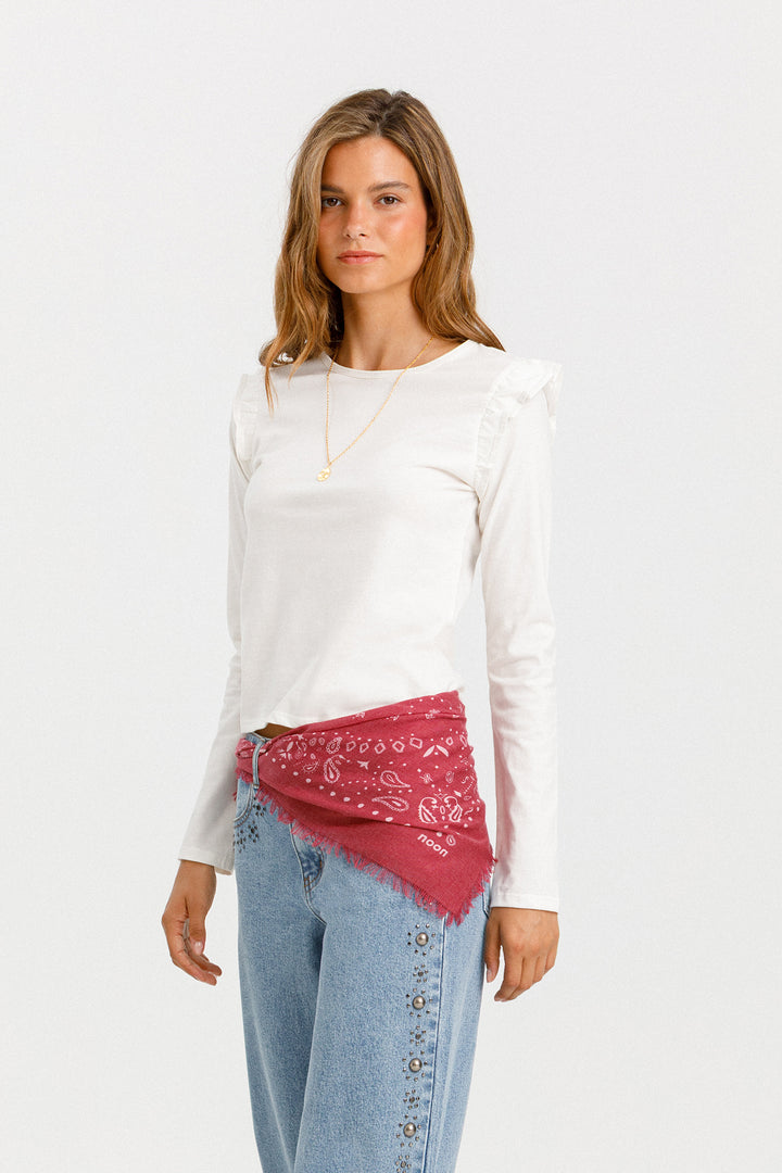 CAMISETA VOLANTES LUREX