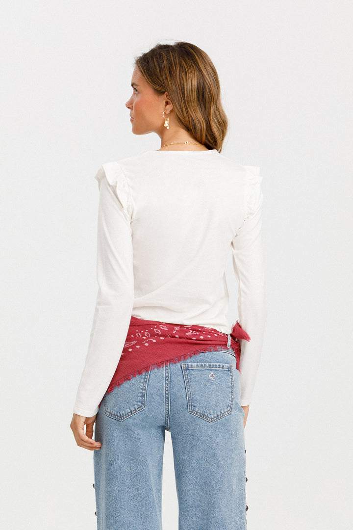CAMISETA VOLANTES LUREX