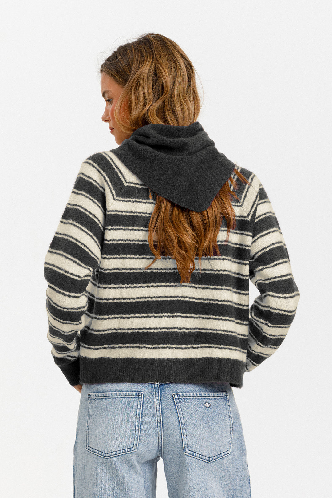 OVERSIZE STRIPED CARDIGAN