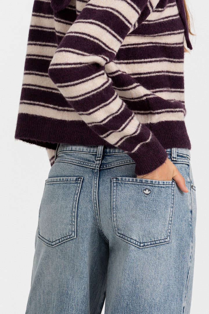 OVERSIZE STRIPED CARDIGAN